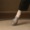 【预售5天】金属扣休闲乐福鞋舒适百搭增高显瘦简约复古单鞋小皮鞋女KYD&KY043 商品缩略图4