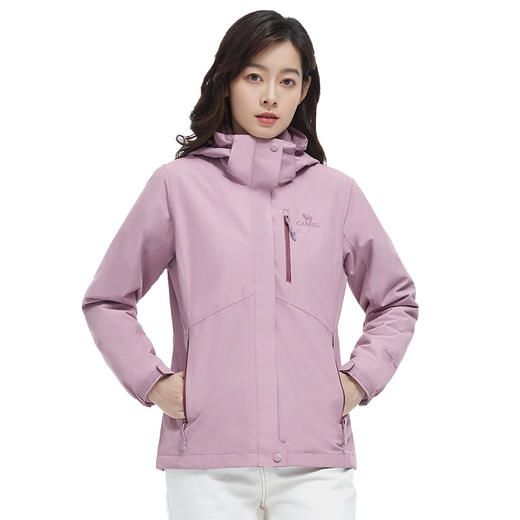 骆驼 女情侣三合一冲锋衣（抓绒内胆） V1W118258 商品图1
