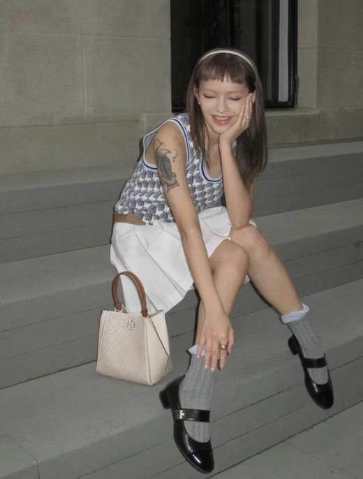 TB小香风鞋玛丽珍拼色高跟鞋（SS） 商品图6