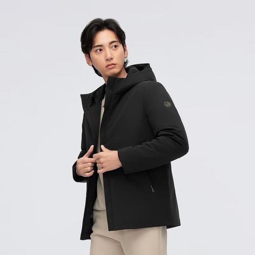 波司登 男短款连帽长袖外套羽绒服 B40134155GM 商品图4