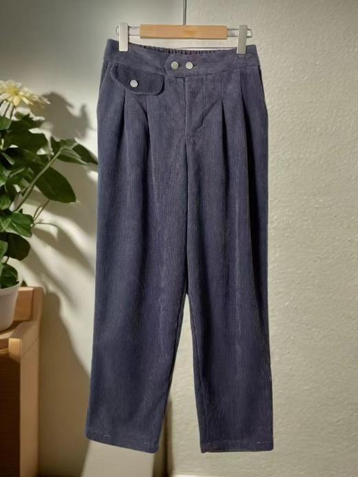 【诗铭洛可】（加绒）XC7563细纹加绒秋冬休闲裤B5-3/B10-2 商品图4