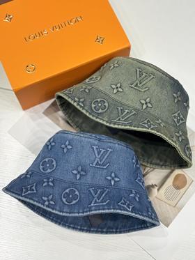 驴家 新款牛仔老花渔夫帽 新工艺牛仔面料(CO)