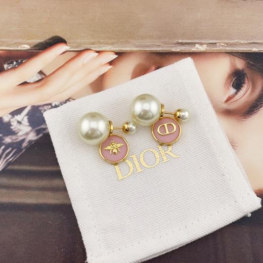 迪奥 25早春最新款绝美系列 彩色小圆双珠耳钉（XTY) 商品图1
