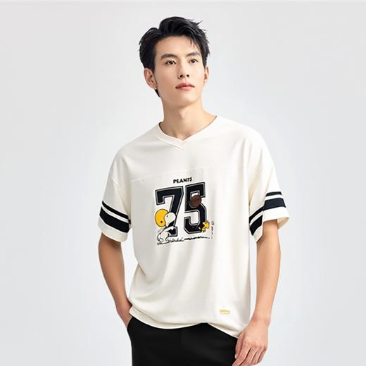 佐丹奴男装【史努比联名款】商场同款双面布舒适短袖T恤01095268 商品图0