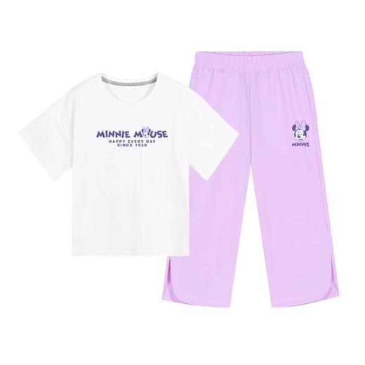 迪士尼女童短袖套装夏季两件套2025新款儿童七分裤冰丝女大童夏装 商品图9