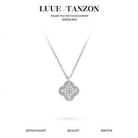 梵克雅宝 Alhambar四叶幸运系列 Vintag 个性精致四叶草吊坠 项链 女款 单花（XTY）