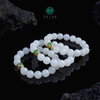 S925和田玉单圈-白玉圆珠手串约12mm 商品缩略图0