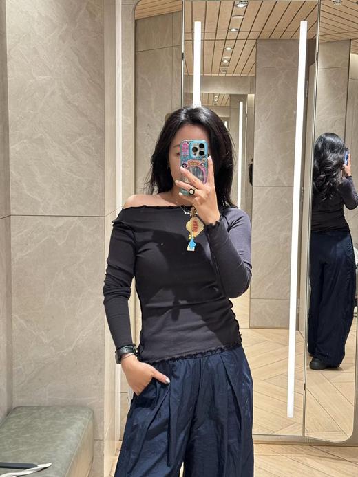 LuLU Hold Tight Boatneck船领波浪边长袖T恤tee！ 早春的万能打底衫（SS） 商品图5