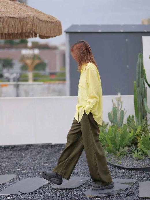 Aimi 天丝亚麻山本弯刀裤 ME2846 商品图3