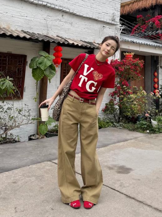 <曾小咸推荐> 字母印花短袖纯棉T 商品图0