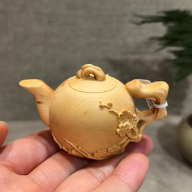 梅开五福°梅花把把壶摆件