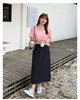 【诗铭洛可】W750半裙后后松紧腰垂感西装后开叉裙B7-4 商品缩略图0
