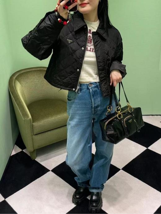 普拉达  2025新款油腊皮手拿包 大号（MM） 商品图2