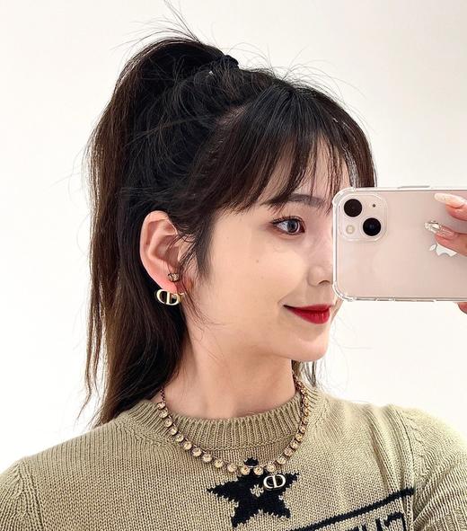 迪奥  金色CD字母大珍珠耳钉 （XTY） 商品图6