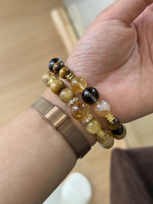 王嘉尔同款金霸大综合水晶手串 招财转运还能百搭出圈！！ 打工人的玄学救命稻草 男女同款情侣系（XTY） 商品图4