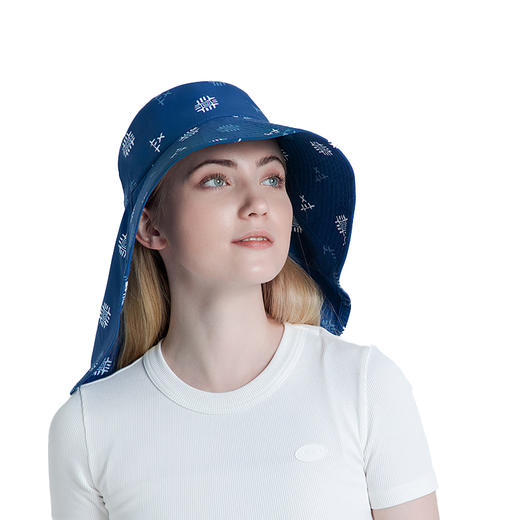 EX2伊海诗 女防晒披肩遮阳防紫外线大檐帽 367105 商品图1