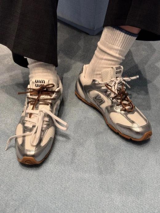 新配色网面情侣款！MIUMIU/NB530联名25ss运动鞋，牛皮搭配网面时髦复古好看到极致（DBG） 商品图4