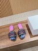 迪奥  春夏新款升级刺绣拖鞋 （DBG） 商品缩略图1