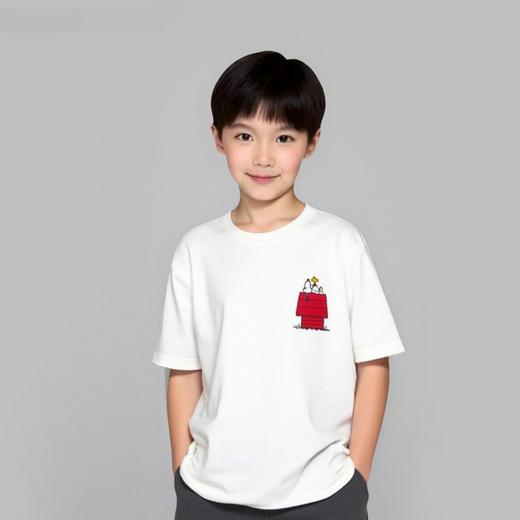 佐丹奴童装【史努比联名款】【sorona】弹力保型面料凉感短袖T恤03085295 商品图0