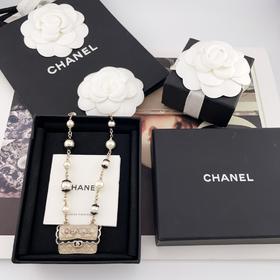 香奈儿 24早秋最新款绝美系列 黑花边包包大小珠项链 （XTY)