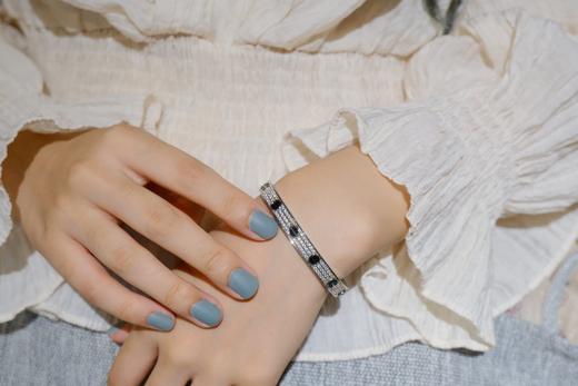 卡地亚  黑陶瓷满天星宽版手镯    （XTY） 商品图5