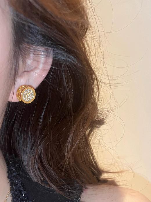 西太后 绝美土星满钻厚圆耳钉（XTY） 商品图2