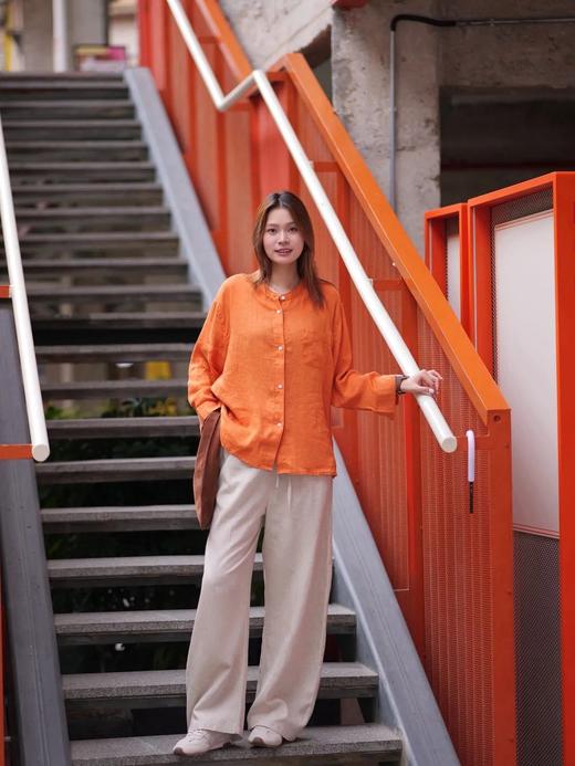 Aimi 天丝亚麻山本弯刀裤 ME2846 商品图5