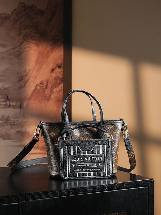 驴家 双面Neverfull Inside BB 芯片菱形跳动码系列斜挎包（JPH） 商品图8