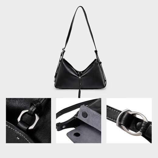 【2F】DISSONA迪桑娜回声系列软牛皮腋下包hobo包女包单肩斜挎包 商品图3