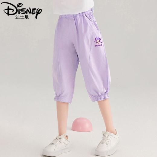 迪士尼女童套装夏季2025新款儿童短袖短裤两件套女大童七分裤薄款 商品图5