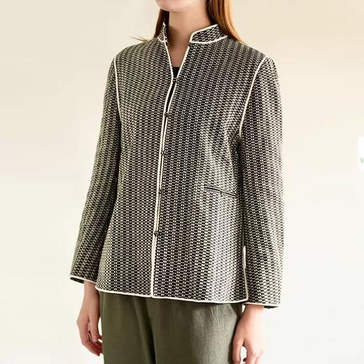 Jai 黑白刺子绣印度棉开罗夹克 商品图1