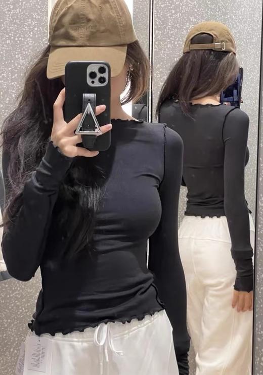 LuLU Hold Tight Boatneck船领波浪边长袖T恤tee！ 早春的万能打底衫（SS） 商品图12