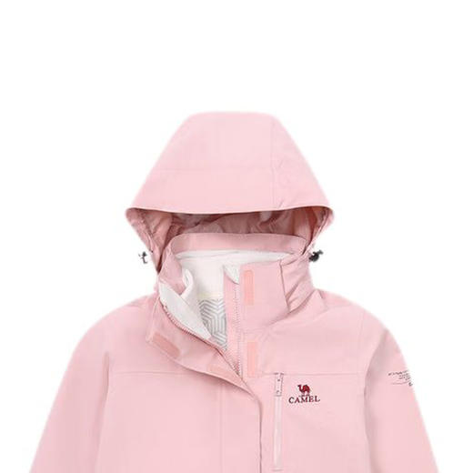 CAMEL骆驼 女三合一冲锋衣（抓绒内胆） U1W1TR342 商品图4