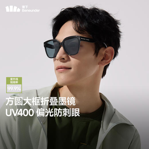 蕉下 方圆大框折叠墨镜 FD428 商品图3
