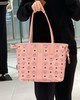 MCM Liz Visetos新配色 中号#粉色/米白色/黑色双面购物袋（XM） 商品缩略图1
