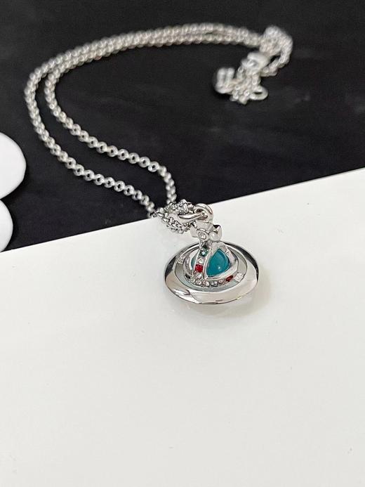 西太后 金色绿珠立体土星项链 双色（XTY） 商品图3