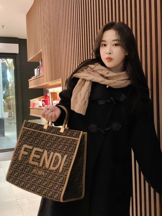 FENDI芬迪 Sunshine系列 压印老花Logo通勤大容量牛皮 阳光包托特包 购物袋 手提包 （LZ) 商品图6