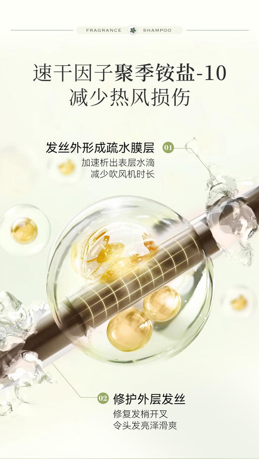 满婷清润柔顺香氛洗发水（晨露白桃香型）600ml【宝库优选】 商品图3