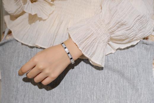 卡地亚  黑陶瓷满天星宽版手镯    （XTY） 商品图3