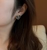 香奈儿  24春夏最新款  香小号仿牛仔爱心耳钉 （XTY） 商品缩略图2