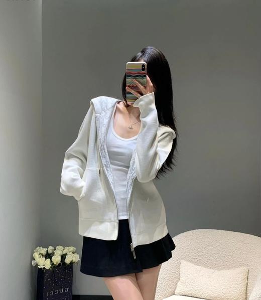 迪奥 提花连帽双面穿拉链开衫 老花控必收（SS） 商品图6