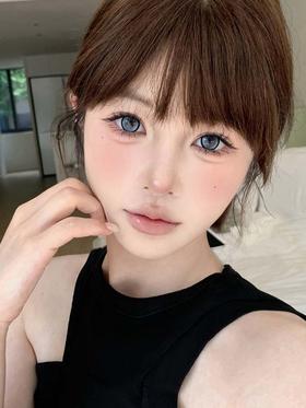 ocean girl  半年抛 甜心喵喵蓝 直径14.5mm着色13.9mm