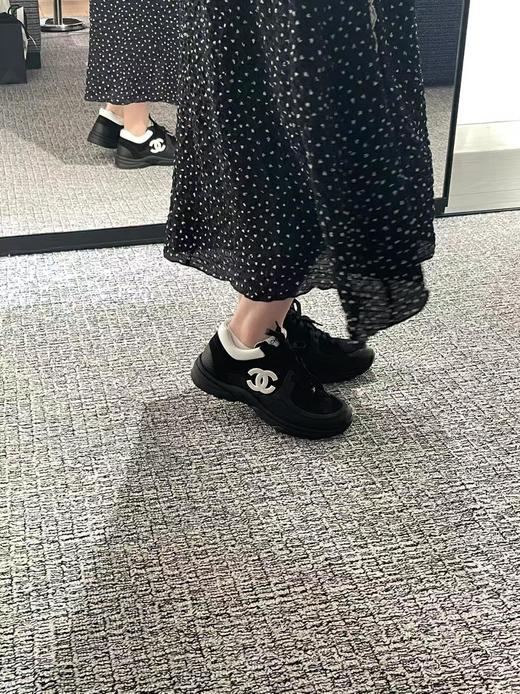 香奈儿 网布皮革 网眼 减震防滑耐磨 低帮 生活休闲鞋 （DBG） 商品图10