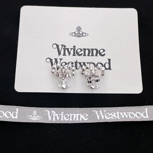 Vivienne Westwood 西太后 绝美珍珠蝴蝶结土星耳钉（XTY） 商品图6