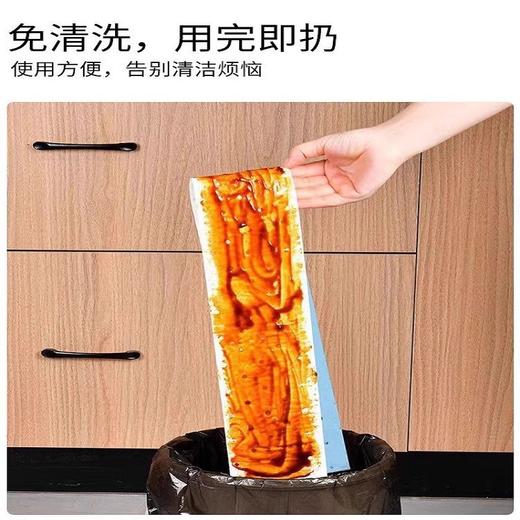 【一条低至0.6❗抽油烟机吸油棉条】全新升级纳米吸油技术，底层隔油不脏接油槽，PE防渗透蓝膜，用完即扔不用清洗，厨房家用防水防油贴纸排油烟机接油槽蓝膜专用QQ 商品图3