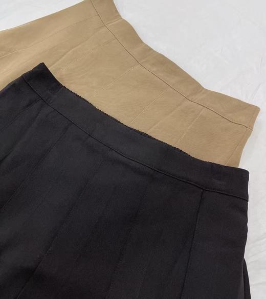 【诗铭洛可】XC7527压褶半裙后松紧腰高级感A字裙B7-3 商品图8