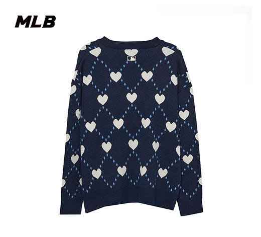 【L断码服】【微瑕，如无货做退款处理】MLB男女情侣款爱心针织HEART系列针织开衫3AKCH0134 商品图1