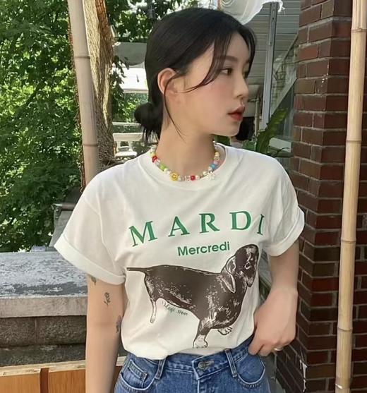 Mardi 腊肠狗短袖T恤 男女同款 韩系超火T恤（SS） 商品图14