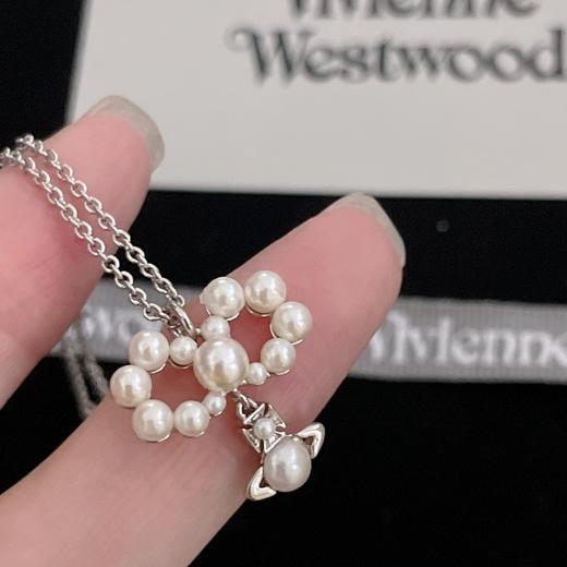 西太后 绝美珍珠蝴蝶结土星项链（XTY） 商品图2