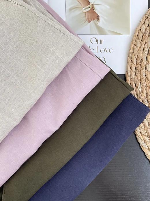 Aimi 天丝亚麻山本弯刀裤 ME2846 商品图11